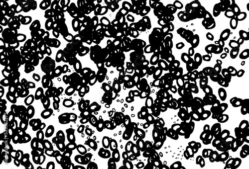 Black and white vector cover with spots.
