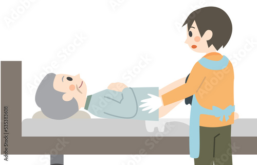 介護　オムツ交換