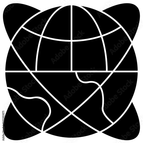 world solid icon