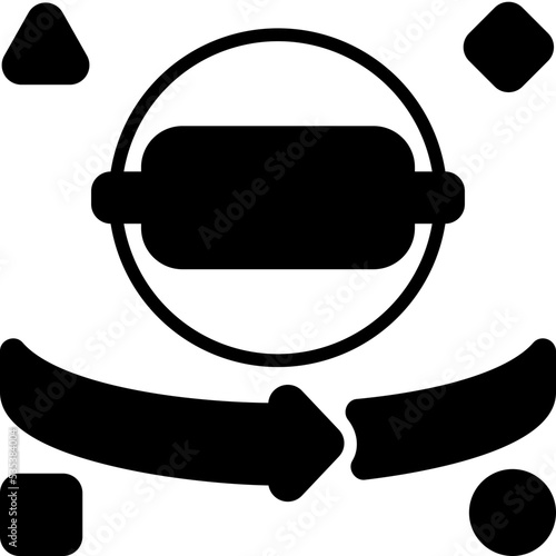 vr solid icon