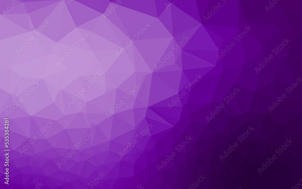 Light Purple vector triangle mosaic template.