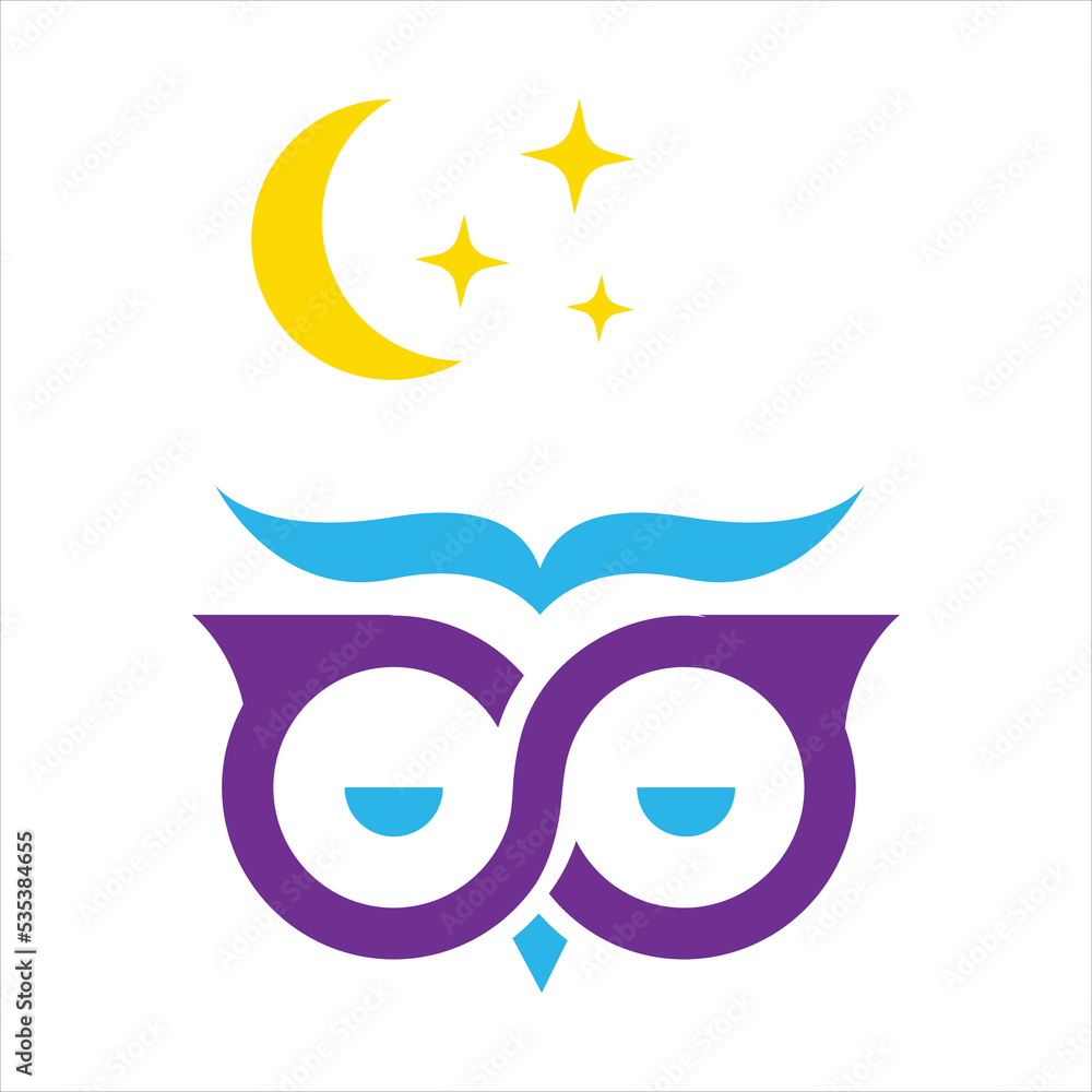 Owl sleep logo design. Owl sleep for mattress business Owl sleep logo design. Owl sleep for mattress business
