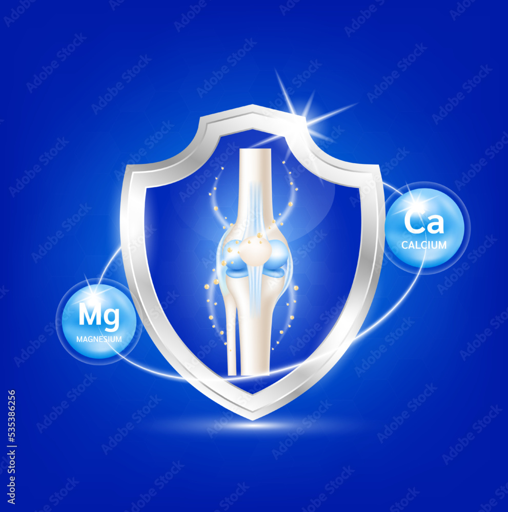 label aluminum healthy bone human bone anatomy. Magnesium and Calcium