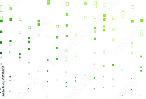 Light Green vector pattern with crystals  rectangles.