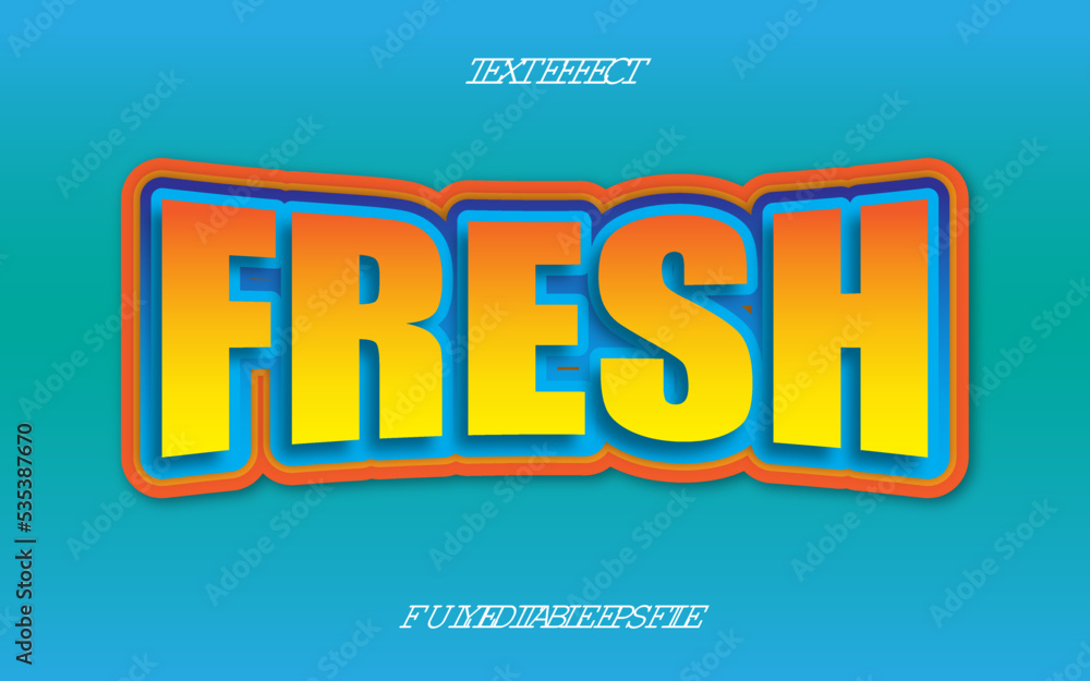 3D TEXT EFFECT FRESH 3D TEXT EFFECT FRESH