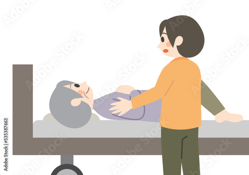 介護　体位変換　体位交換
