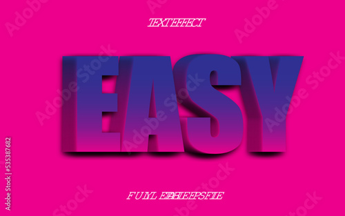 3D TEXT EFFECT EASY