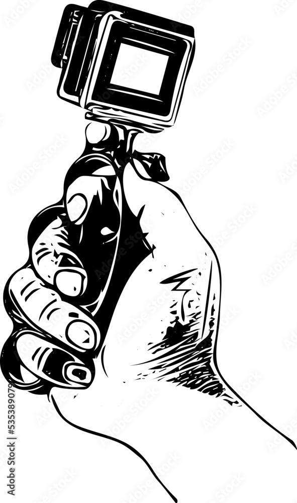 Hand Finger Grip Mount Handle Holder For mini video camcorder, hand