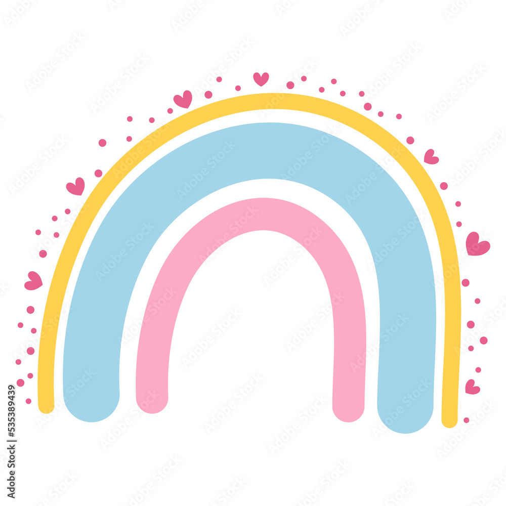 boho rainbow illustration boho rainbow illustration