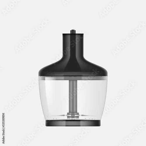 Food processor for cutting. Blender container with sharp blade for prepare meat and nourishment © Iryna Petrenko