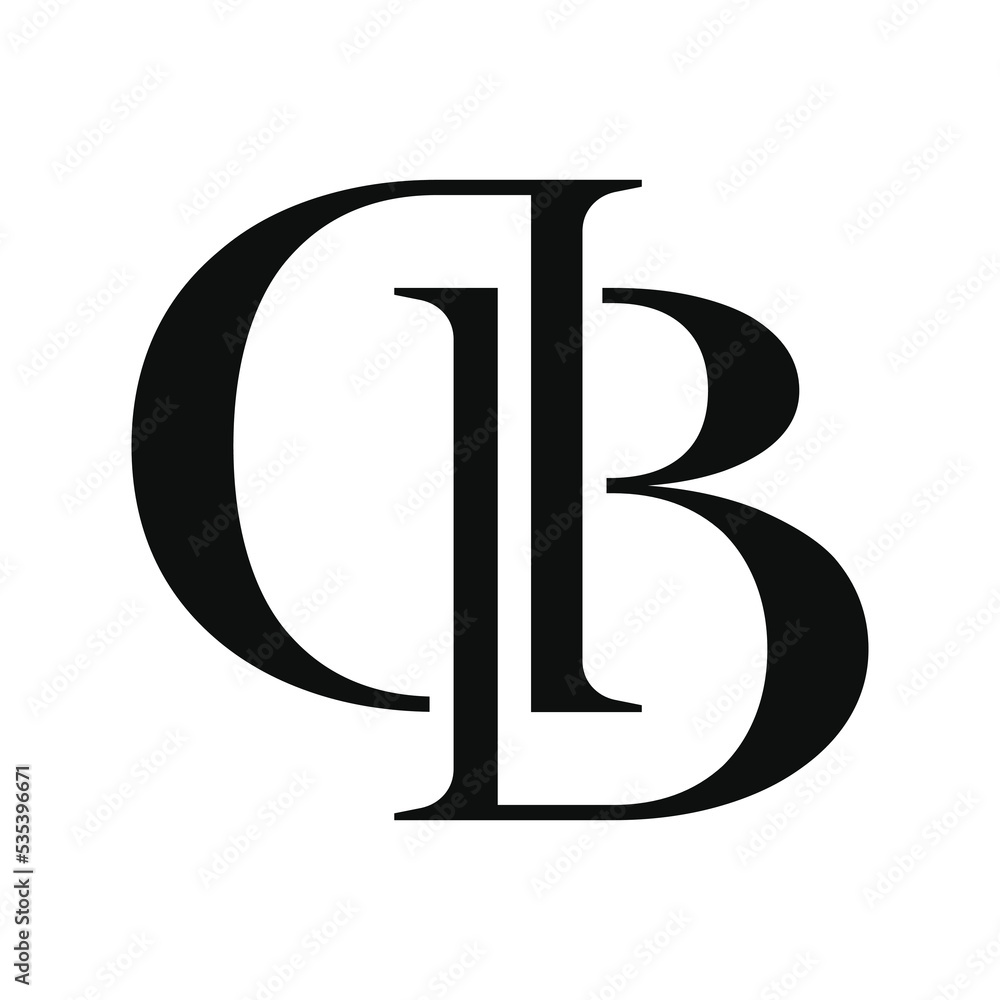 Letter DB or BD logo design. Abstract logo design - obrazy, fototapety, plakaty 