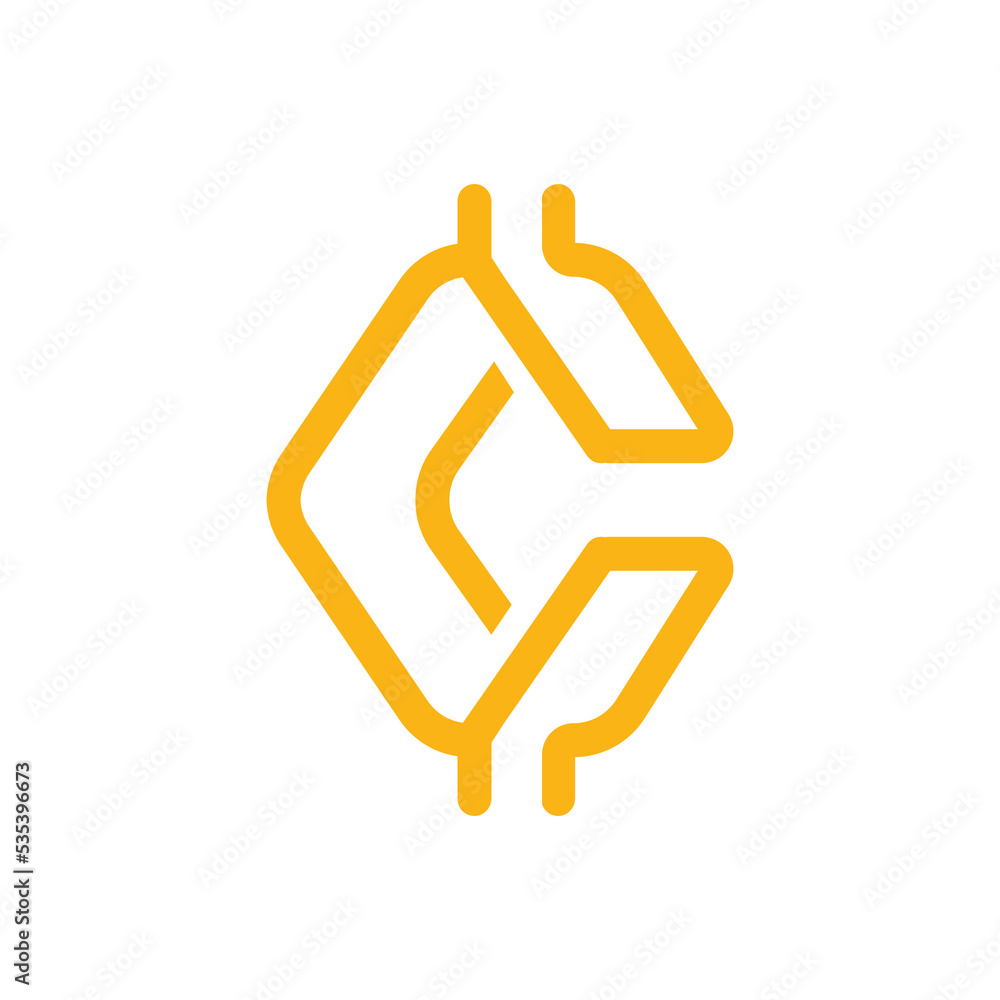 Crypto shaped letter C logo. Crypto logo design Crypto shaped letter C logo. Crypto logo design
