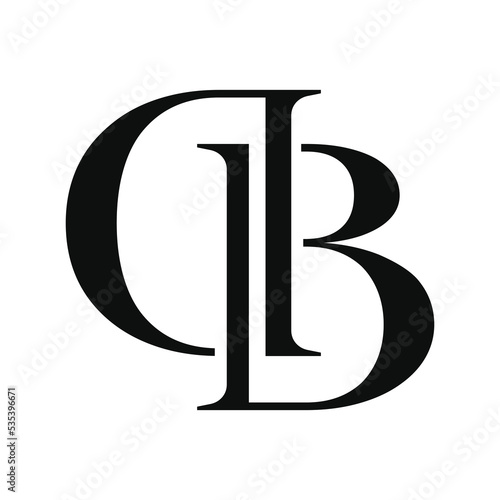 Letter DB or BD logo design. Abstract logo design