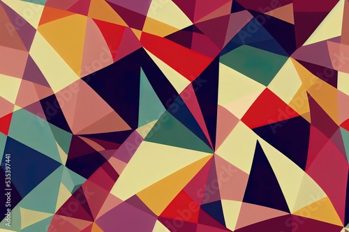Seamless abstract geometric pattern. Illustration.. High quality illustration
