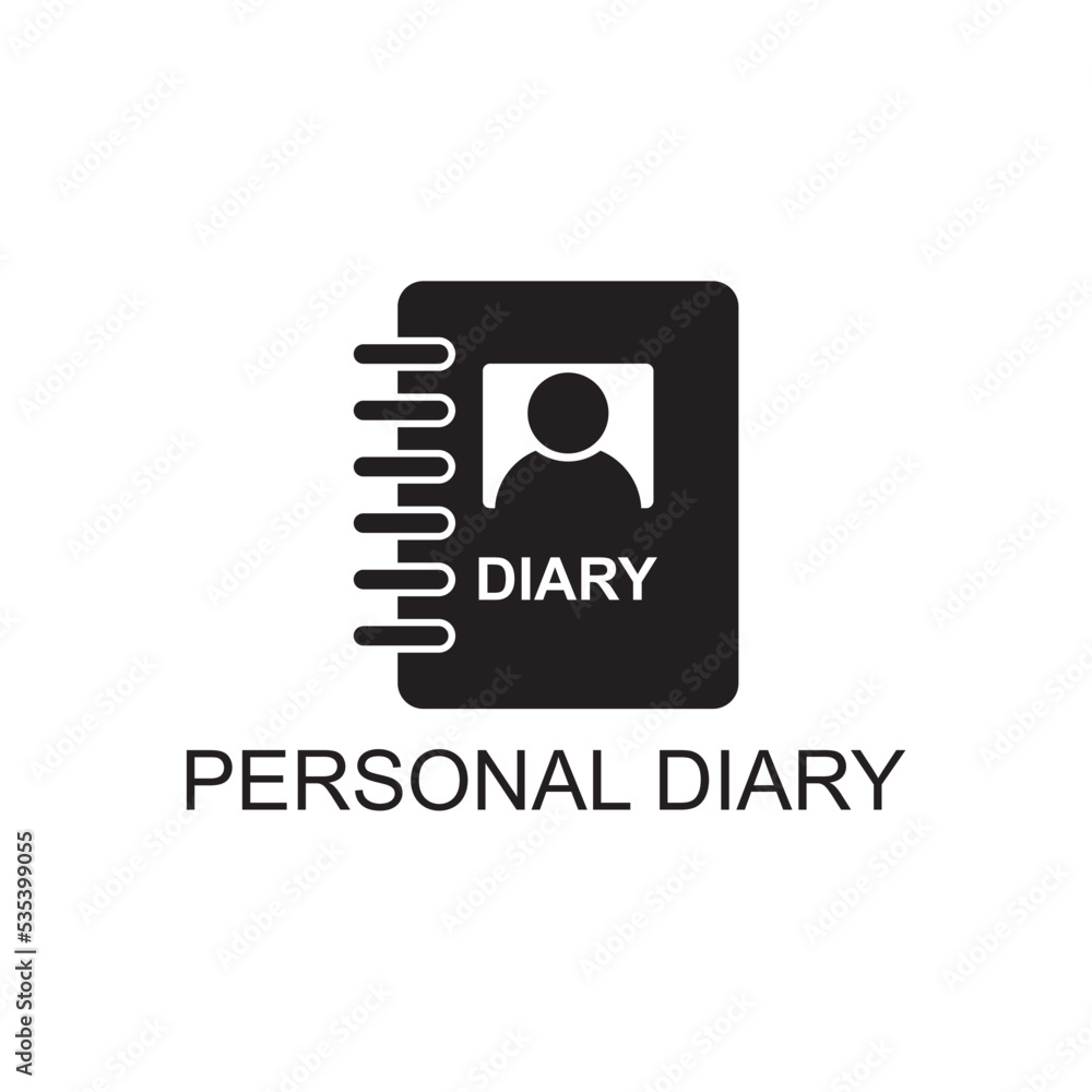 personal diary icon , message icon personal diary icon , message icon
