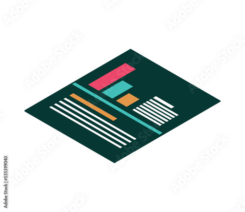 isometric financial data report