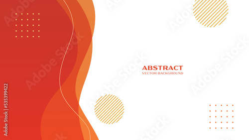 曲線的なメンフィス柄背景