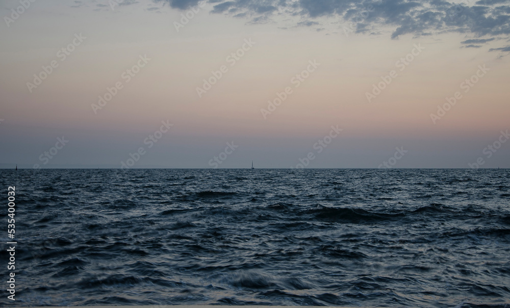 Fototapeta premium Pre-dawn sea in Odessa