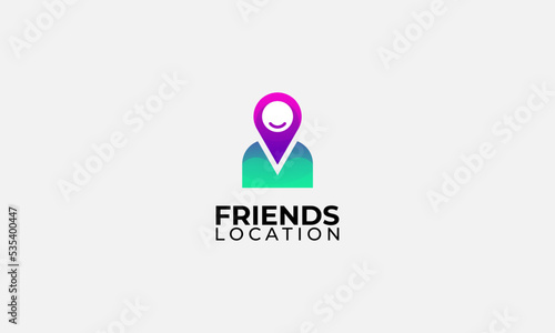Free Download Pin GPS Map People Friend Location logo design - GFXLoad