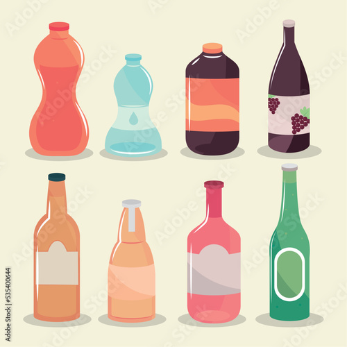 icon collection, beverages