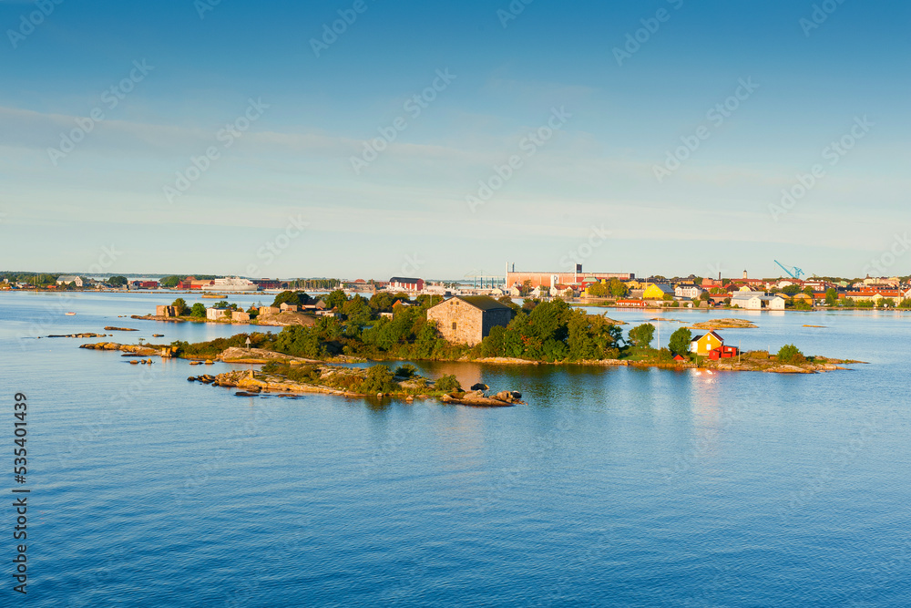 Picturesque Scandinavian island landscape