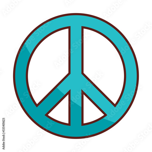 peace cartoon retro