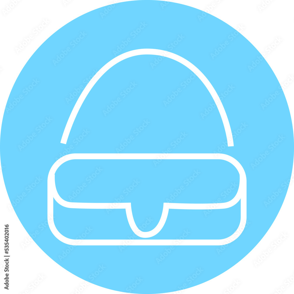 Small blue purse, illustration, vector on a white background. Small blue purse, illustration, vector on a white background.