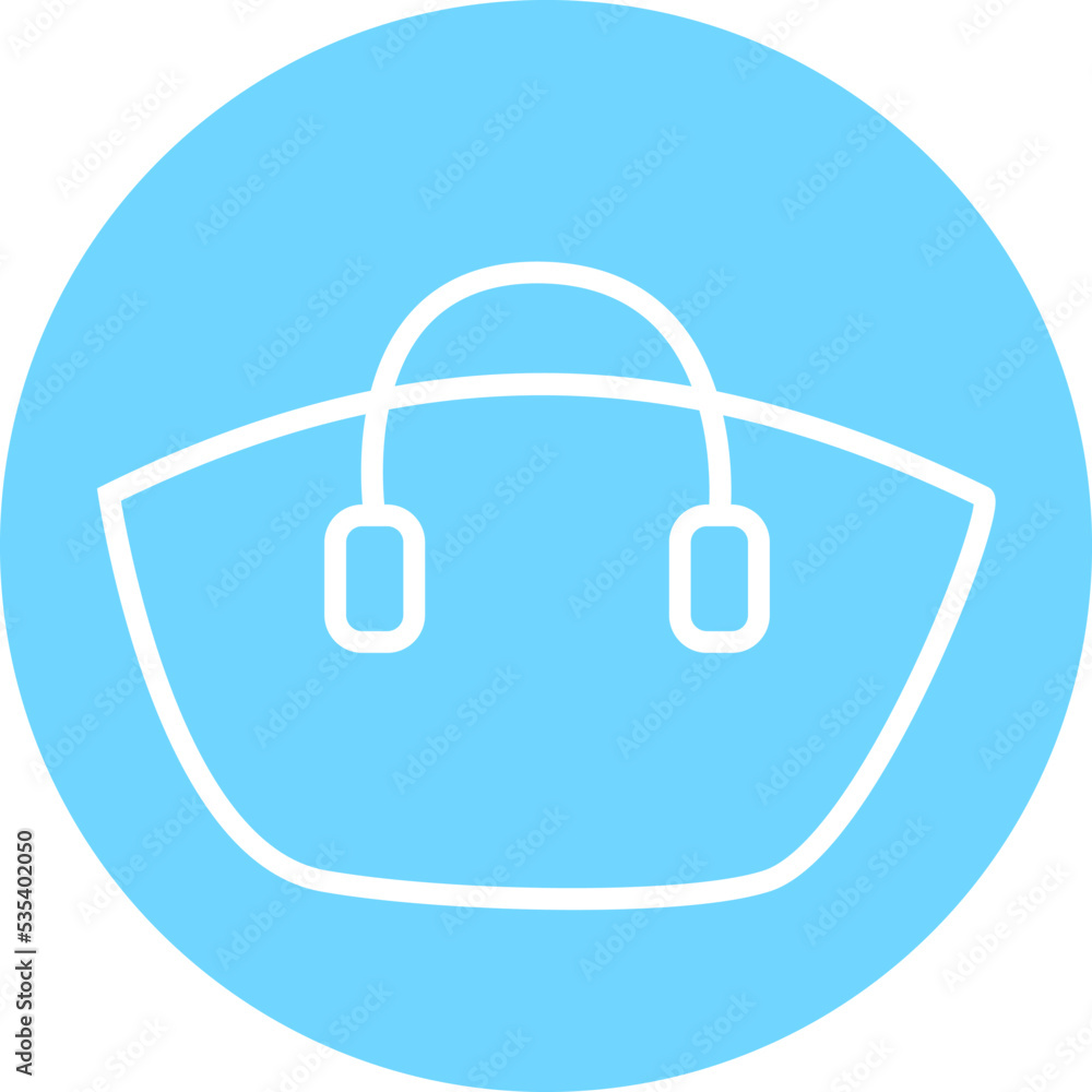 Big blue womans bag, illustration, vector on a white background. Big blue womans bag, illustration, vector on a white background.