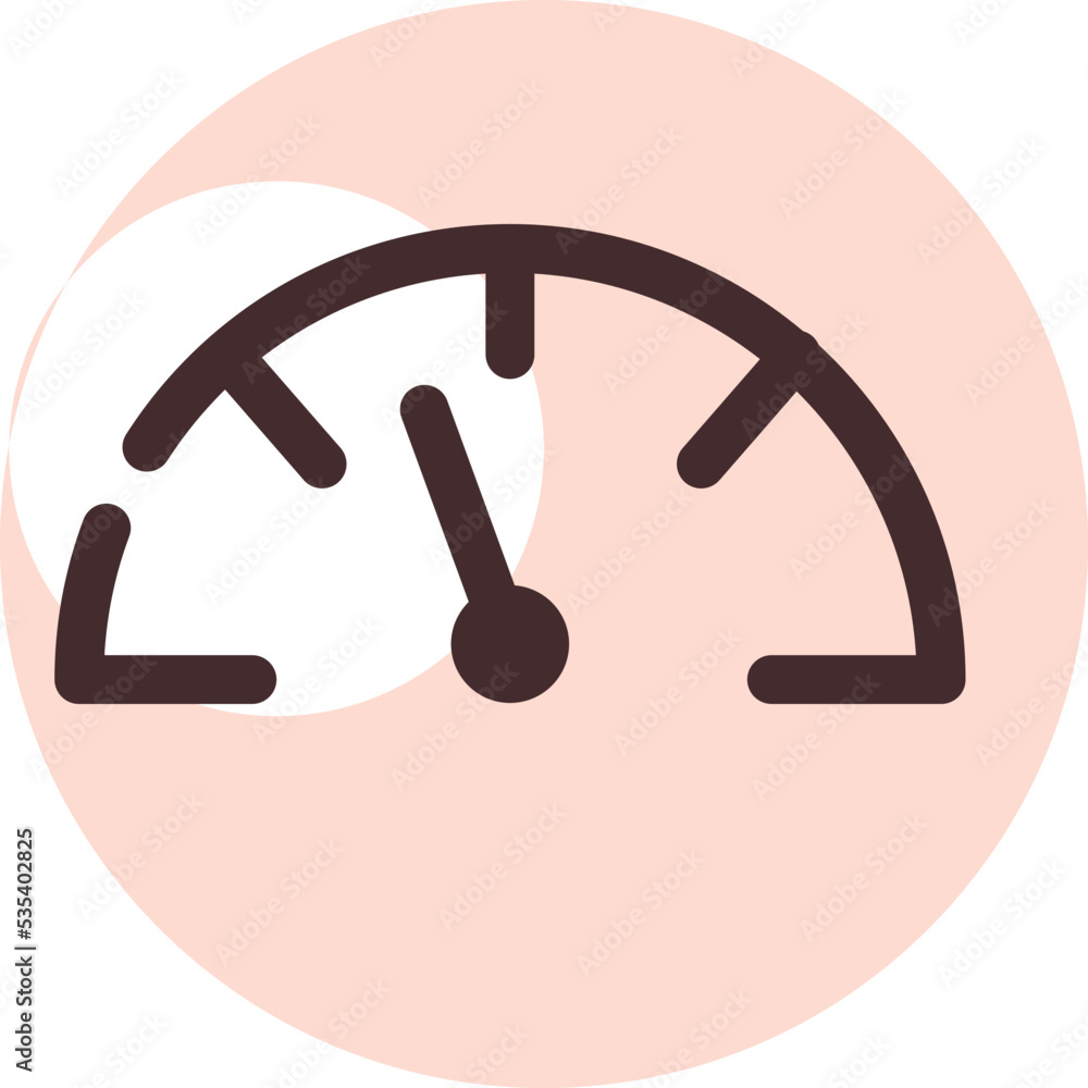 Car speed control, illustration, vector on a white background. Car speed control, illustration, vector on a white background.