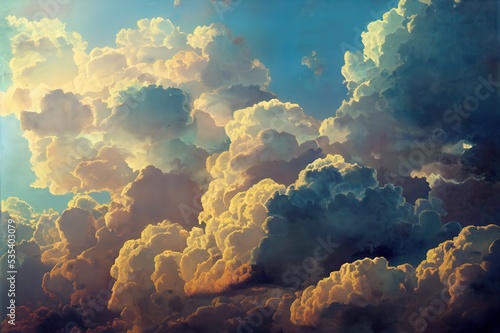 sky clouds background.. High quality illustration
