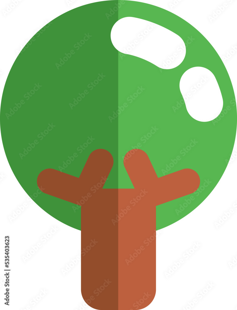 Ecology tree, illustration, vector on a white background. Ecology tree, illustration, vector on a white background.