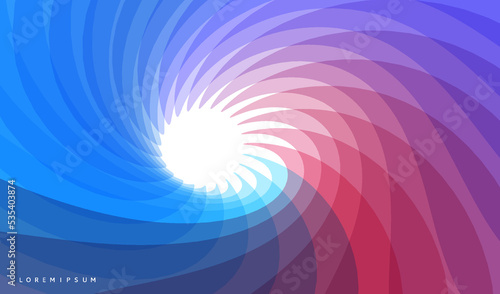 Abstract background with dynamic effect. Rotation and swirling movement. Modern screen design for mobile app and web. 3d motion vector Illustration for advertising, marketing or presentation.