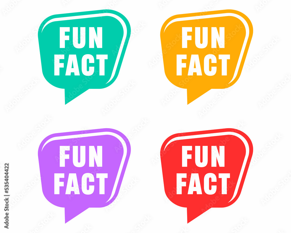 fun fact simple bubble. flat cartoon trendy modern logotype graphic abstract simplify design element isolated on white background. concept of did you know message like curiosity banner fun fact simple bubble. flat cartoon trendy modern logotype graphic abstract simplify design element isolated on white background. concept of did you know message like curiosity banner