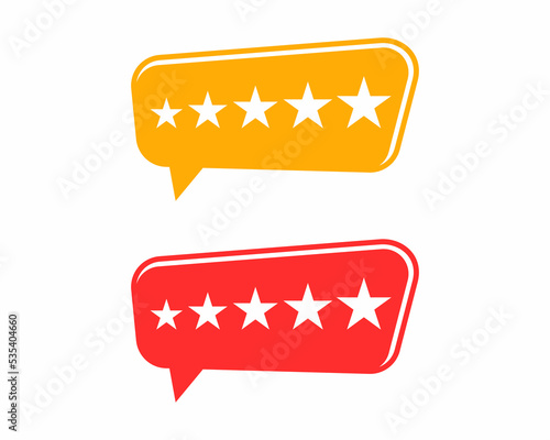 good experience like customer review. flat cartoon modern graphic call center design element isolated on yellow background. concept of reminder or notify in messenger and instant message with bubble