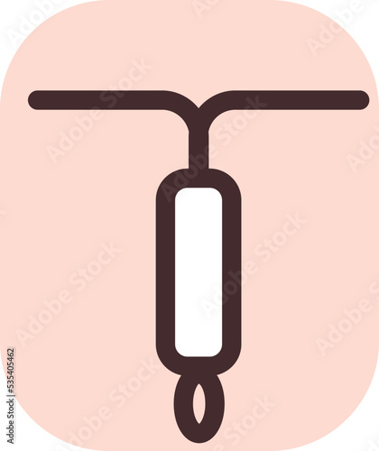 Inserted UID, illustration, vector on a white background.