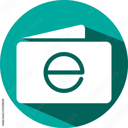 E wallet payment, illustration, vector on a white background.