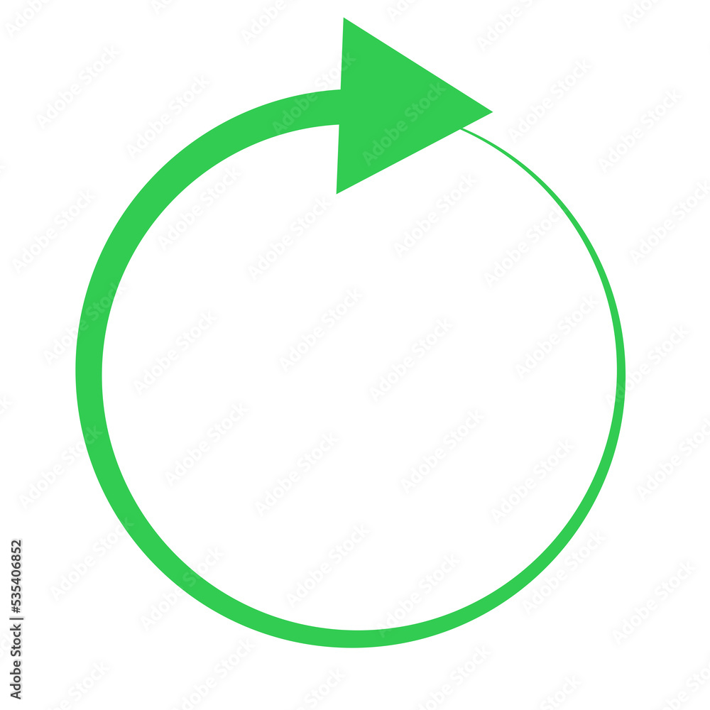Green circle with one arrow. Flat design element. Isolated png illustration, transparent background. Asset for overlay, montage, collage, presentation. Green circle with one arrow. Flat design element. Isolated png illustration, transparent background. Asset for overlay, montage, collage, presentation.