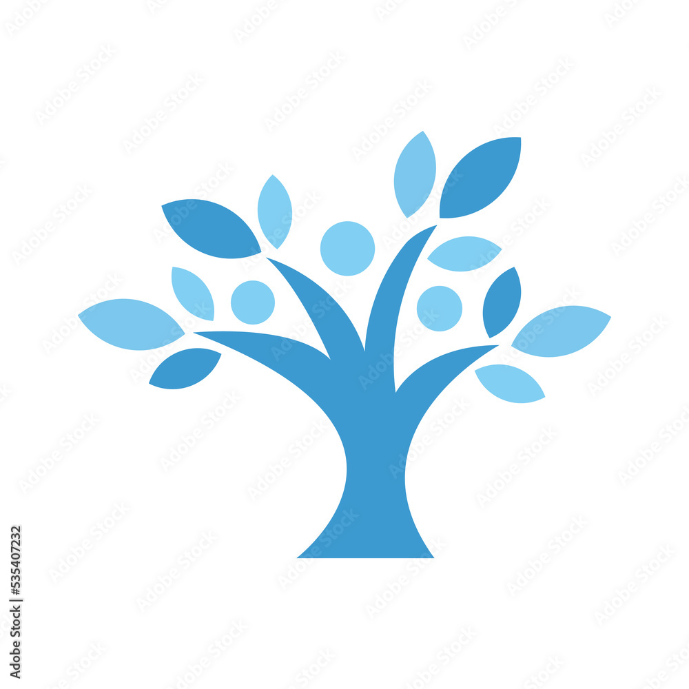 Tree people logo design. abstract tree people logo design Tree people logo design. abstract tree people logo design