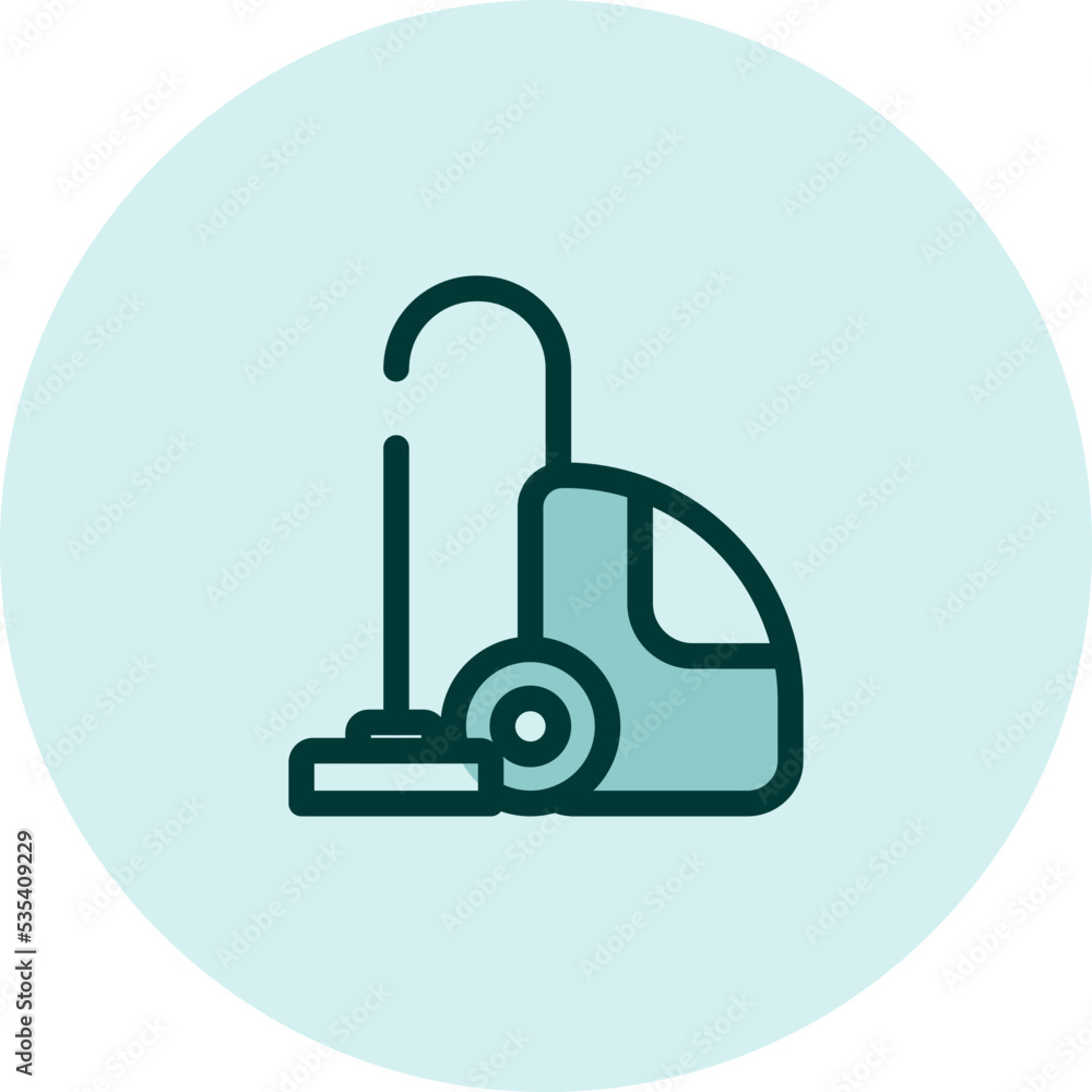 Vacuum cleaner, illustration, vector on a white background. Vacuum cleaner, illustration, vector on a white background.