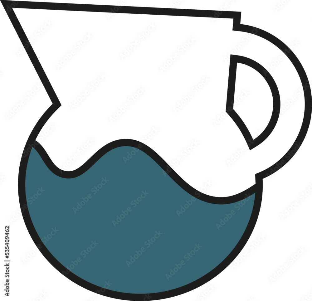 Jug of milk, illustration, vector on a white background. Jug of milk, illustration, vector on a white background.