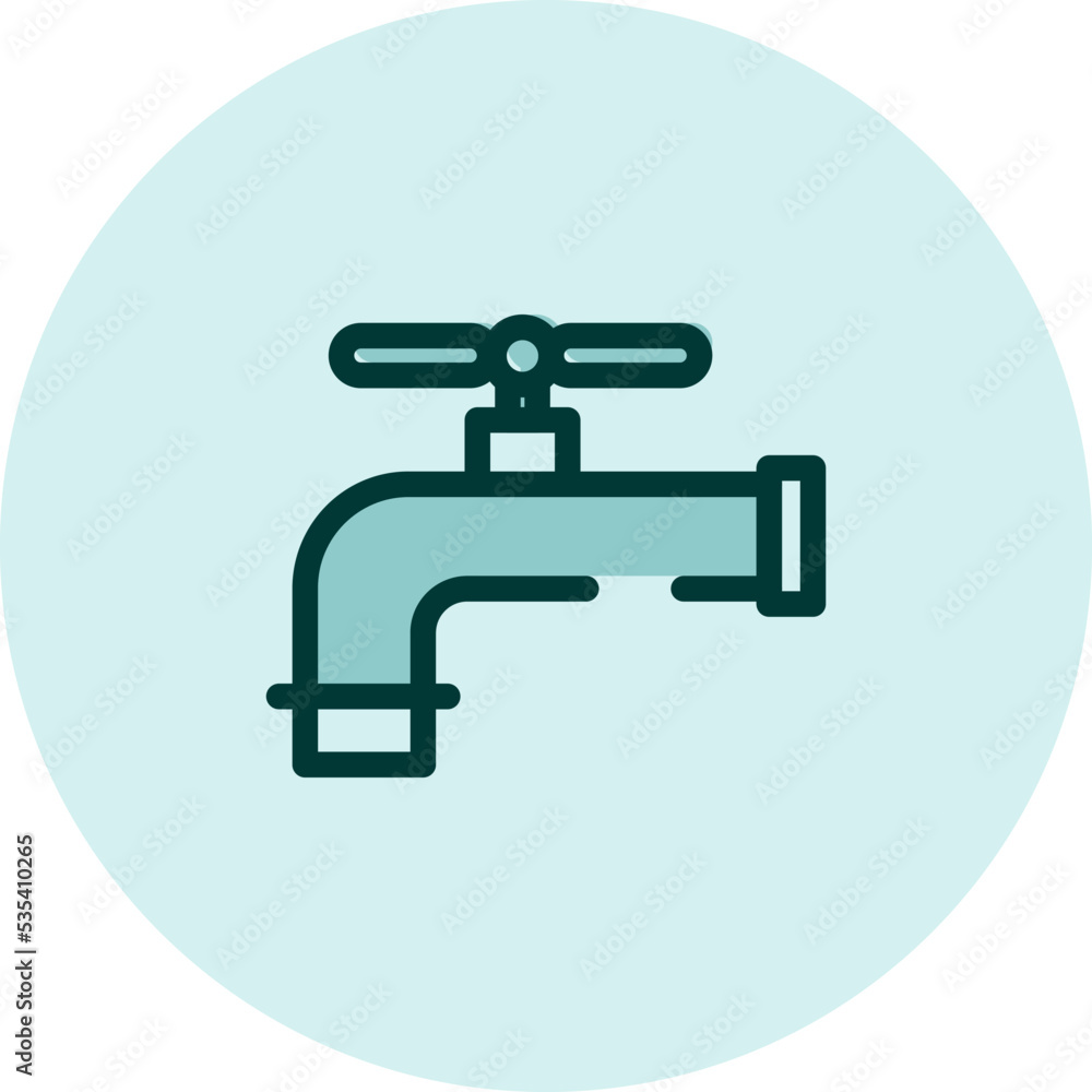 Farm tap, illustration, vector on a white background. Farm tap, illustration, vector on a white background.