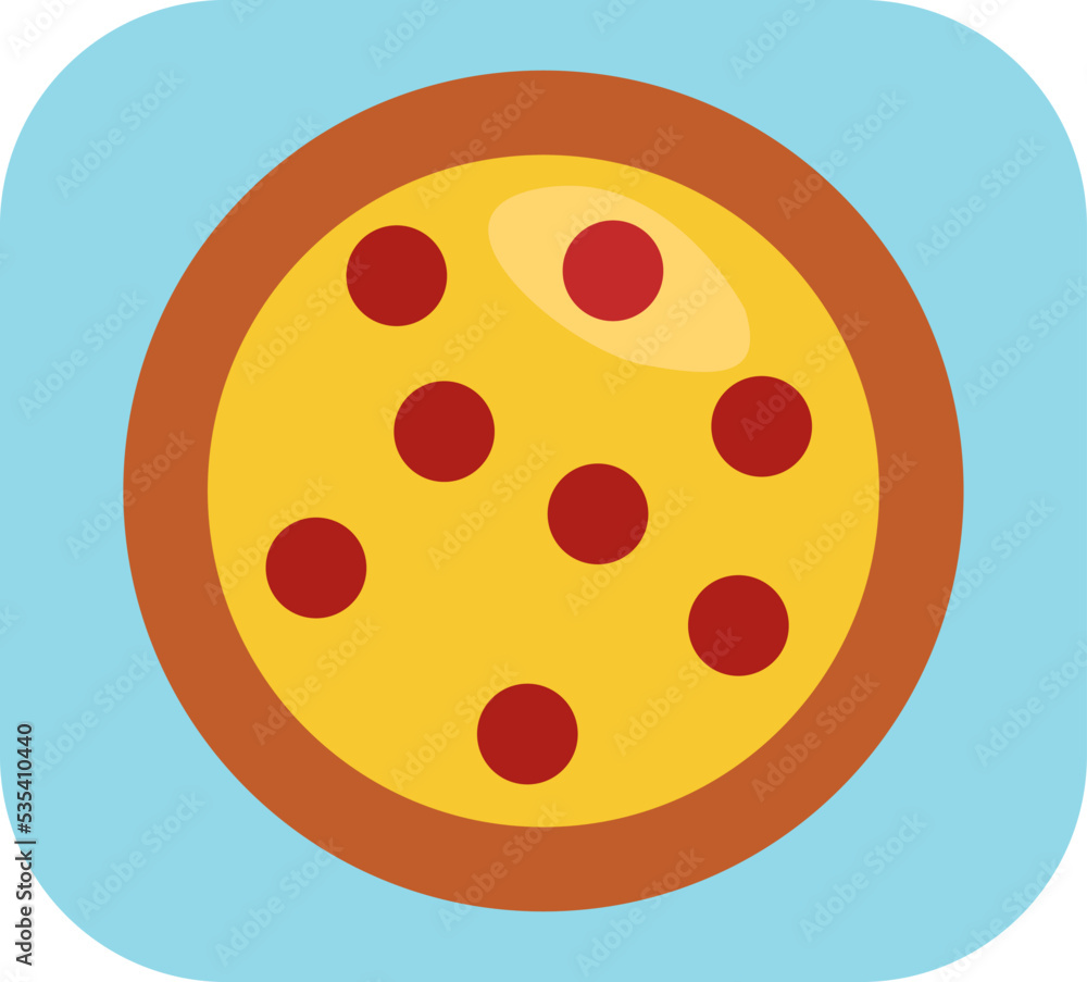 Cheese pizza, illustration, vector on a white background. Cheese pizza, illustration, vector on a white background.
