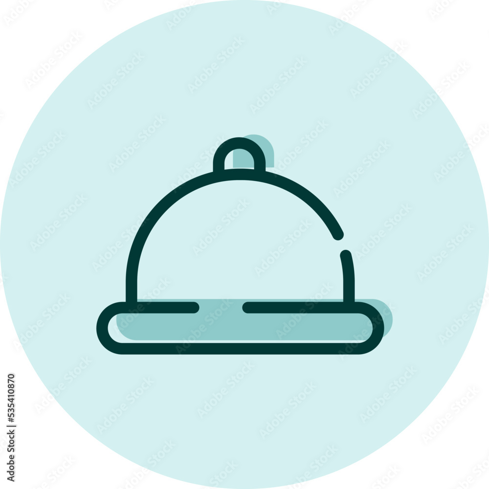 Hotel meal, illustration, vector on a white background. Hotel meal, illustration, vector on a white background.