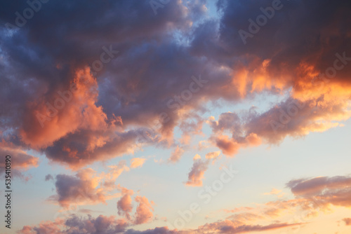 Fototapeta Naklejka Na Ścianę i Meble -  Beautiful background of sunset sky