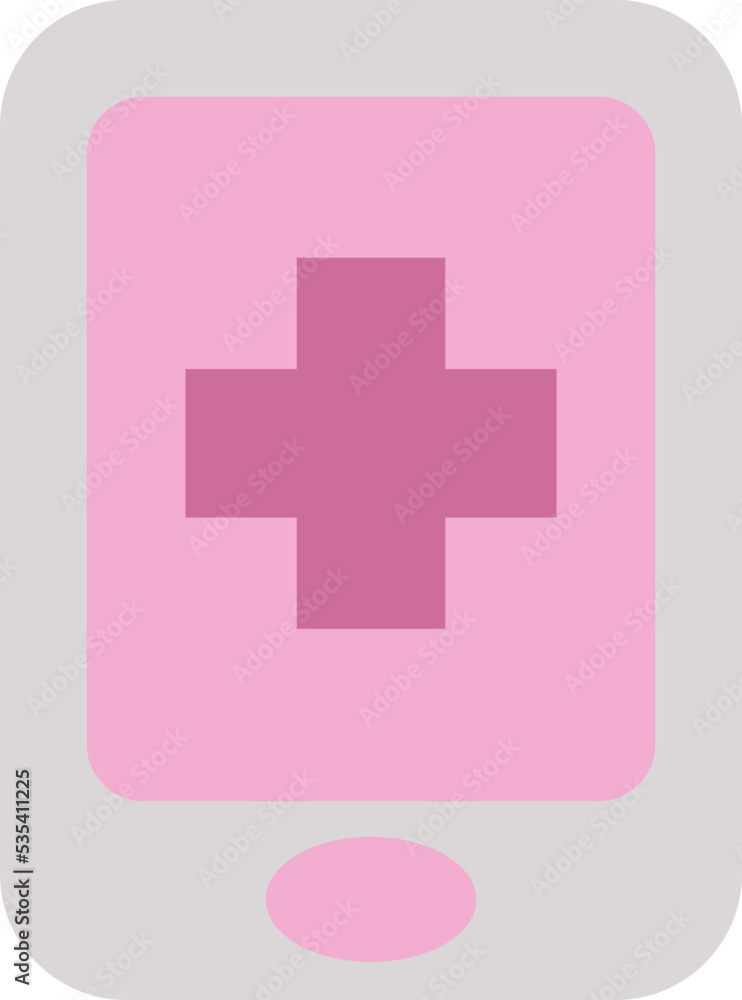Obraz premium Medicine phone, illustration, vector on a white background.