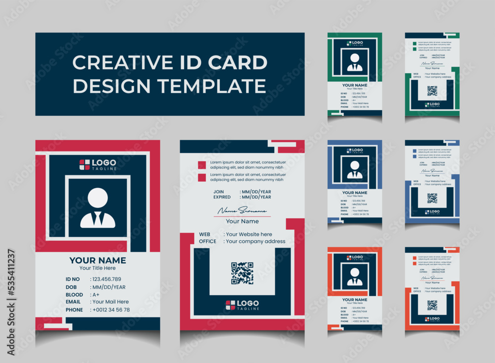 Creative Modern Id Card Design Template