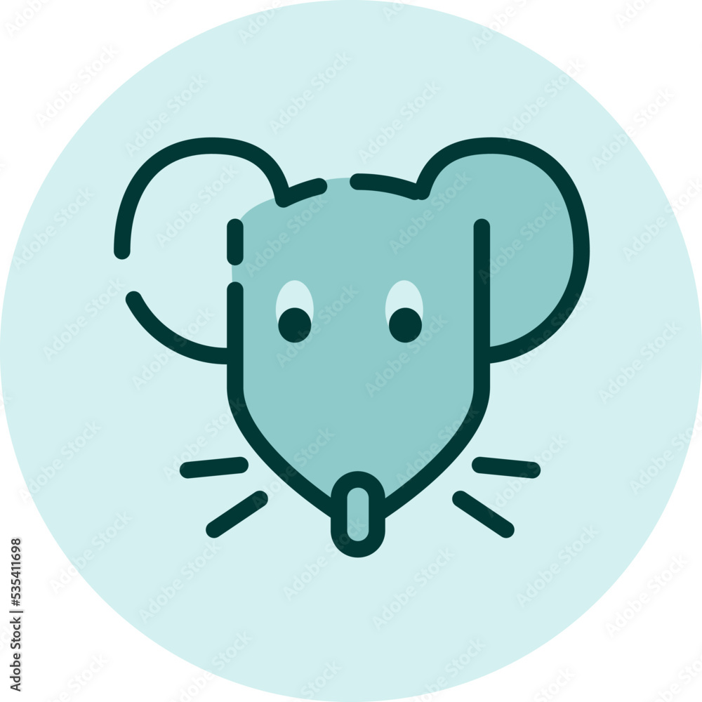 Pet mouse, illustration, vector on a white background. Pet mouse, illustration, vector on a white background.