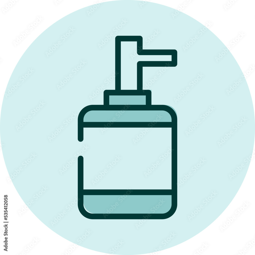 Self care liquid soap, illustration, vector on a white background. Self care liquid soap, illustration, vector on a white background.