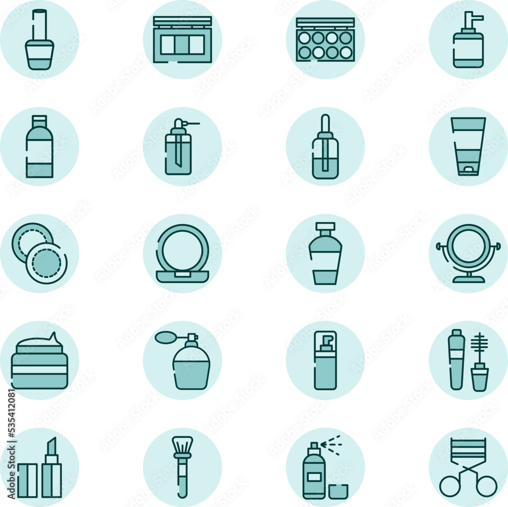 Self care products, illustration, vector on a white background. Self care products, illustration, vector on a white background.