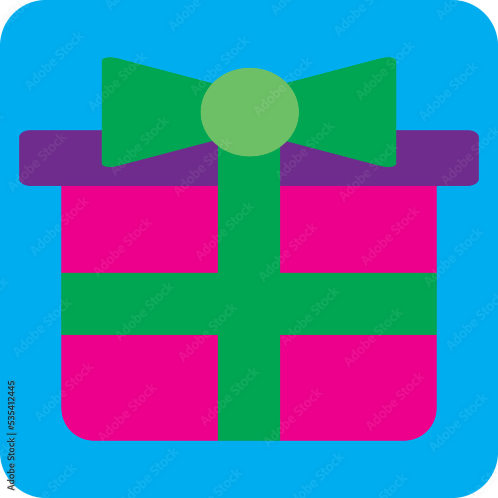 Obraz premium Toy gift, illustration, vector on a white background.